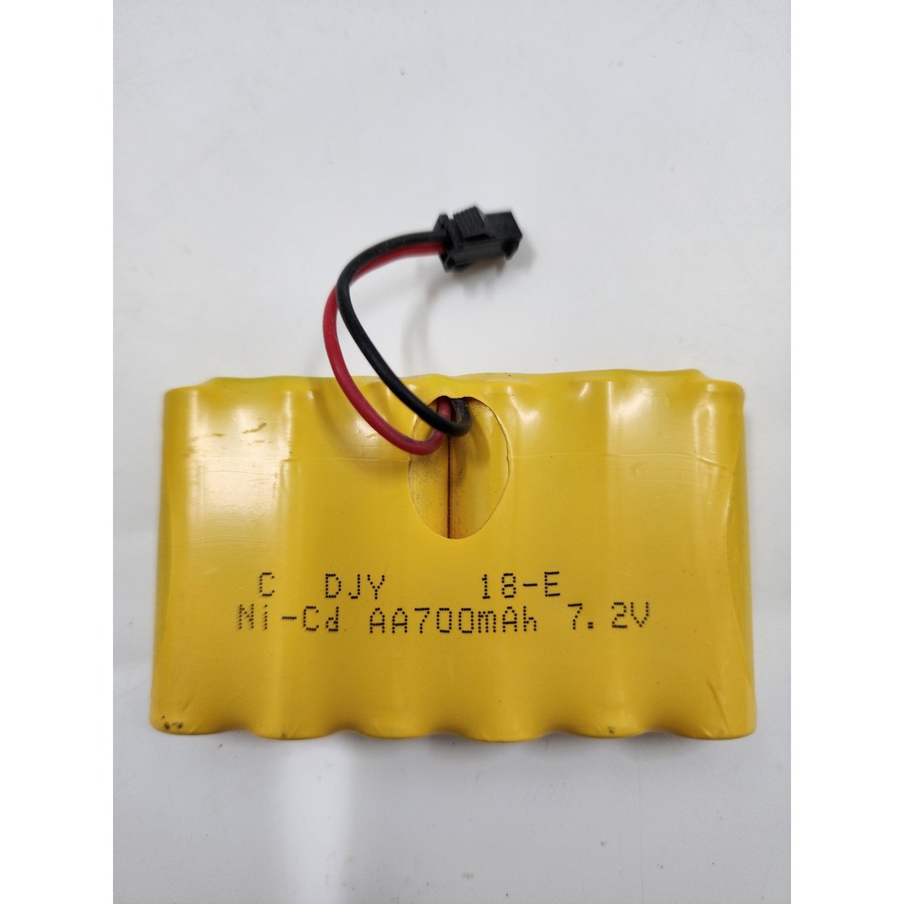 DJY 18-E Ni-Cd AA700mAh 7.2V Rechargeable Battery Pack Yellow RC Toy Connector